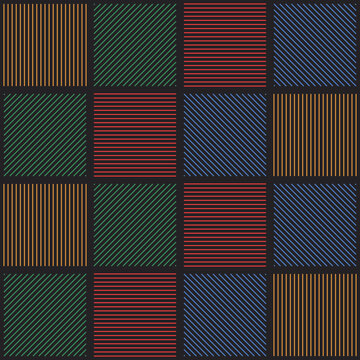 Seamless pattern with linear squares