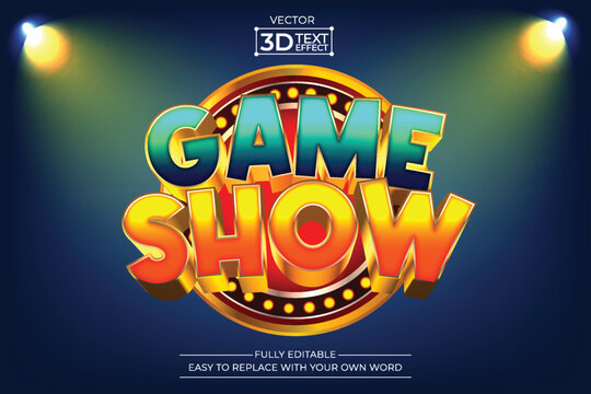 Game show  editable 3D Text effect