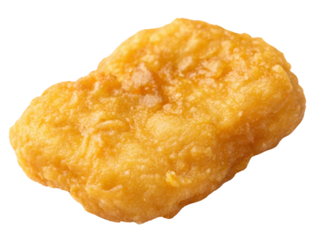 fried chicken on  white background