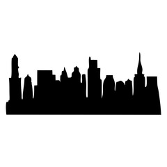 Obraz premium city skyline silhouette