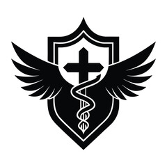 Fototapeta premium Medical logo on white background