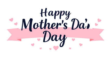 Fototapeta premium Happy mother's day greeting card vector template mothers day holiday celebration mothers day design 