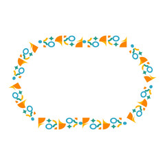 Geometric Modern Frame Shape