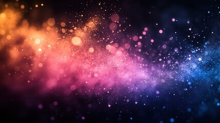 Abstract background of vibrant colors and bokeh