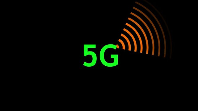5G conection concept video animation.