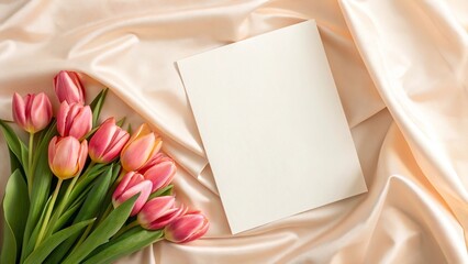 greeting card - bouquet flowers ,clean copy space above for celebration message, isolated on white background.
