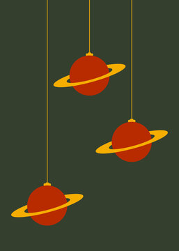 Space Christmas tree decorations