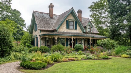 Charming Victorian home with lush garden