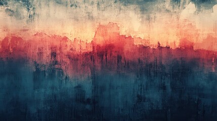 Obraz premium Abstract cityscape, vibrant hues