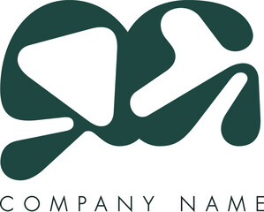 Creative Abstract Initial Letter QG Logo Design