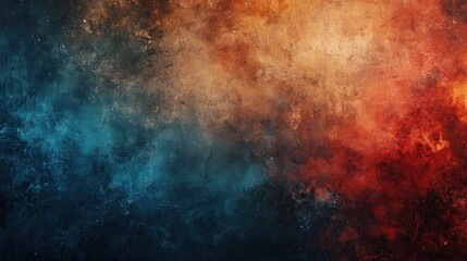 Obraz premium Abstract cosmic blend of fiery and frigid hues