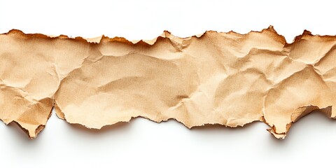 Torn Brown Paper Texture Background