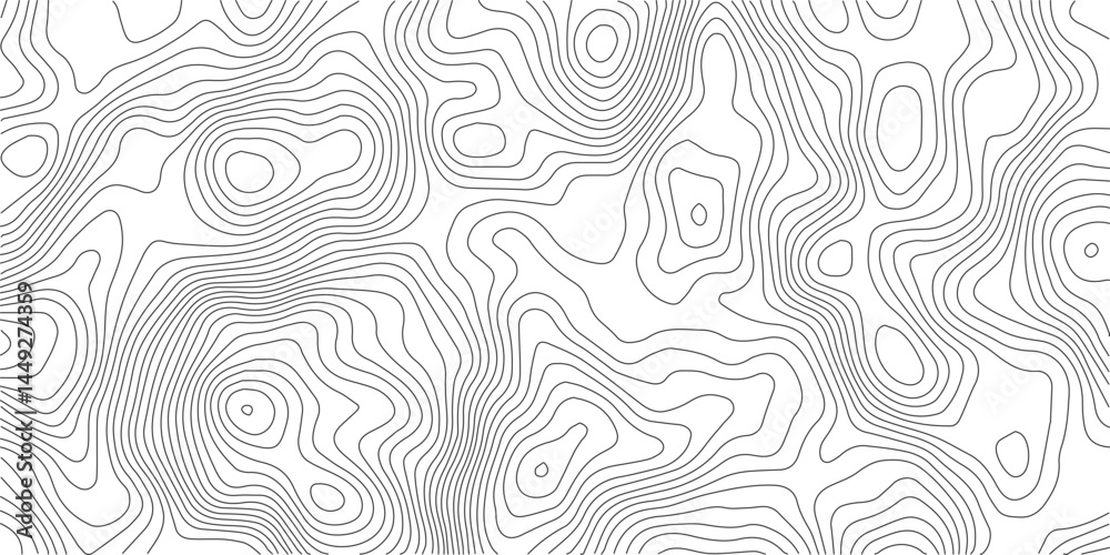 Poster abstract topographic contours map background .topographic background and texture, monochrome image. 