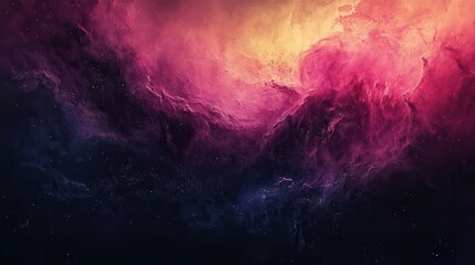 Fototapeta premium Abstract cosmic nebula, swirling colors of pink, orange, and dark hues