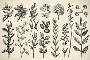 Botanical Illustrations: Vintage Floral Drawings