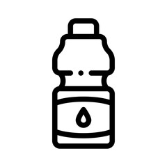 Fototapeta premium water bottle line icon