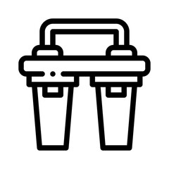 water filter line icon