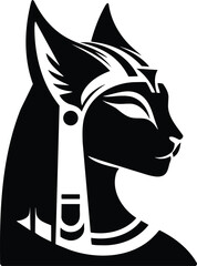 Egyptian Cat Goddess Silhouette