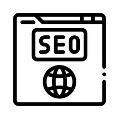 SEO line icon