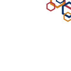 Geometric Hexagonal Tech Modern Corner