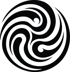 Tribal Triskelion Symbol