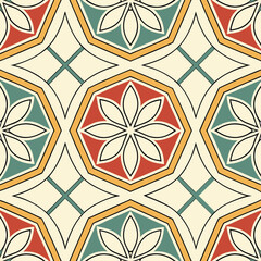 Seamless Polygon Vector Pattern