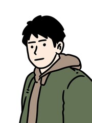 illustration of cartoon man