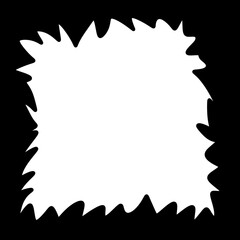 blank black stamp on color background