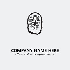 Fingerprint logo company design vector illustration