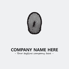 Fingerprint logo company design vector illustration