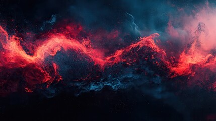 Fototapeta premium Abstract fiery nebula (6)