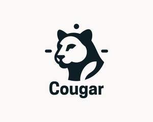 Simple Cougar Head Logo for Creative Brands