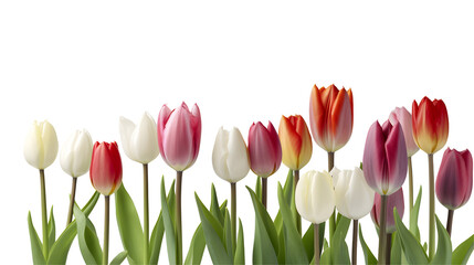 tulips transparent background png © A