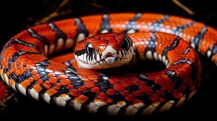 Obraz premium close up of a red rattlesnake