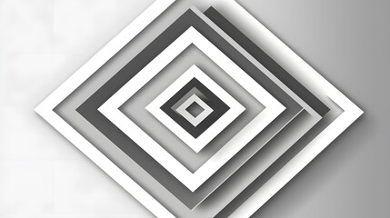 Abstract Geometric Grey and White Diamond Pattern Background