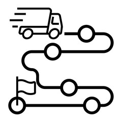 journey Line Icon