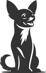 Silhouette of a chihuahua vector