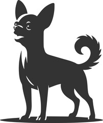 Silhouette of a chihuahua vector