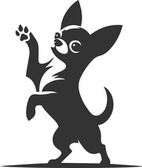 Silhouette of a chihuahua vector