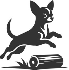 Silhouette of a chihuahua vector