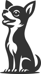 Silhouette of a chihuahua vector