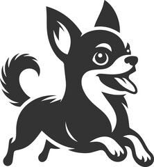 Silhouette of a chihuahua vector