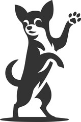 Silhouette of a chihuahua vector
