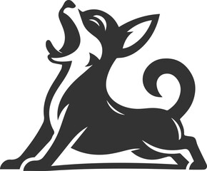 Silhouette of a chihuahua vector