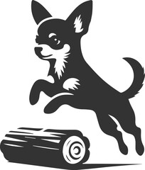 Silhouette of a chihuahua vector