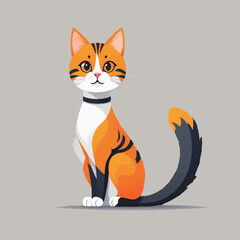Fototapeta premium vector illustration of a cat