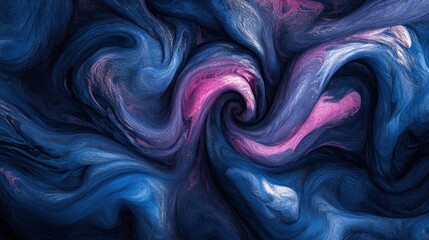 Fototapeta premium Abstract swirl of blue and pink fluid art in motion. Background textures for design or marketing