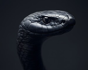 Fototapeta premium Black Mamba Studio Shot