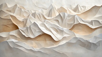 Obraz premium Abstract serene mountain landscape with soft tones and textured surface