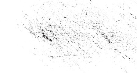 Black micro dust isolated on transparent background Textured white background with gritty halftone effect, black spray paint splashes, ink spots, retro grunge